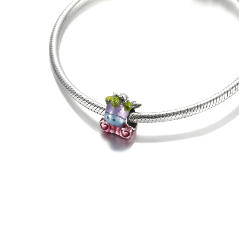 (bilde for) Pandora Fargerik Regnbue Neshornet Bruno Charm - 799353C01 - Vis 5