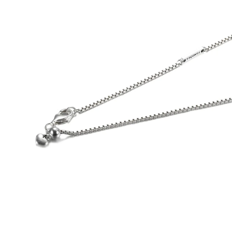 (bilde for) Pandora Funklende Ønskebein Hjerte Collier Halskjede - 399273C01 - Vis 4