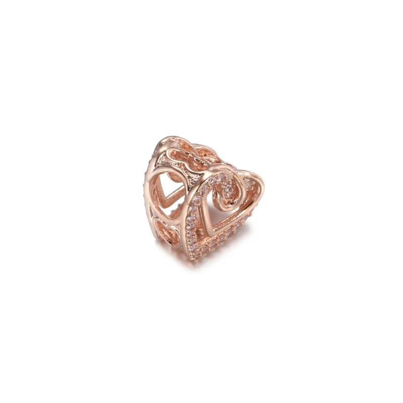 (bilde for) Pandora Funklende Sammenflettede Hjerter Charm - 789270C01 - Vis 3