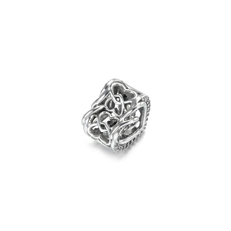 (bilde for) Pandora Funklende Sammenflettede Hjerter Charm - 799270C01 - Vis 4
