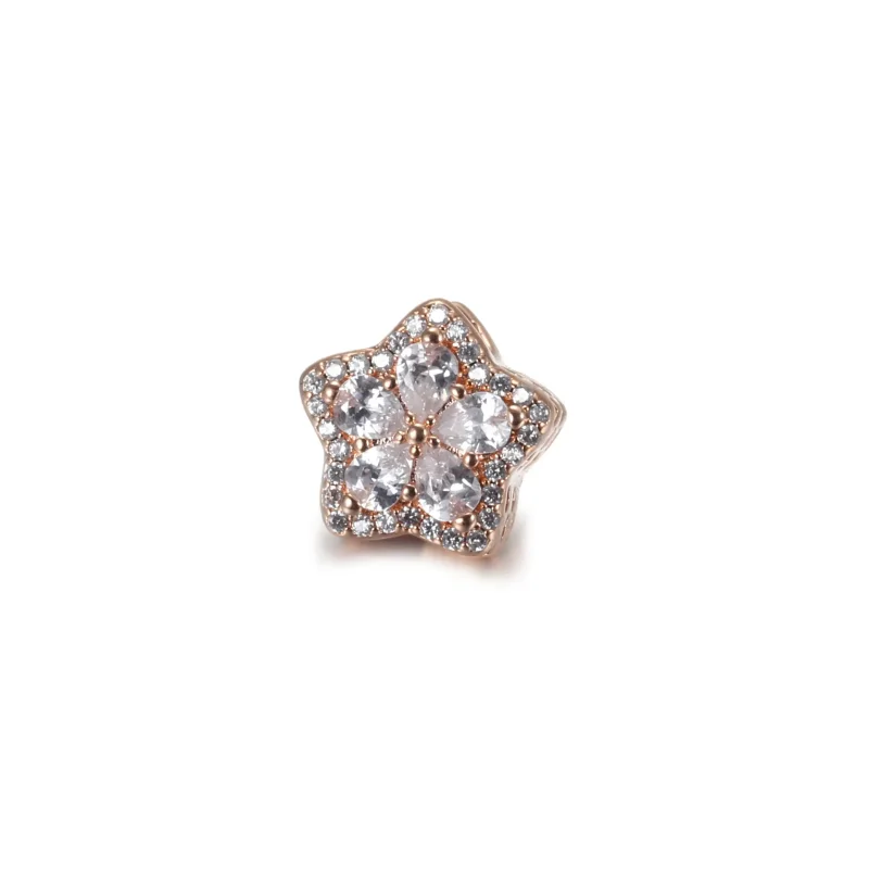 (bilde for) Pandora Funklende Snøfnugg Pavé Charm - 789224C01 - Vis 4