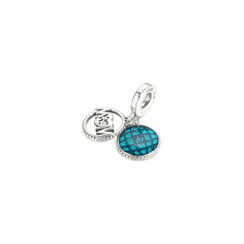 (bilde for) Pandora Glitrende Klode Mor Hengende Charm - 799368C01 - Vis 2