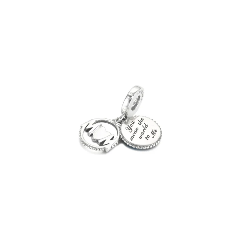 (bilde for) Pandora Glitrende Klode Mor Hengende Charm - 799368C01 - Vis 4