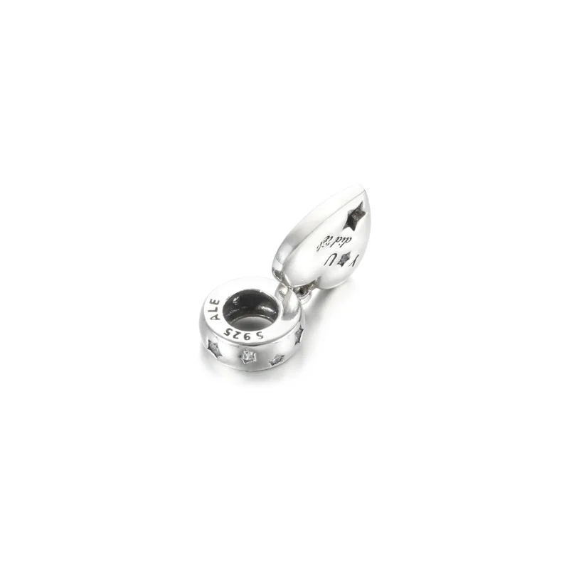 (bilde for) Pandora Gratulerer Hjerter og Stjerner Hengende Charm - 799323C01 - Vis 4