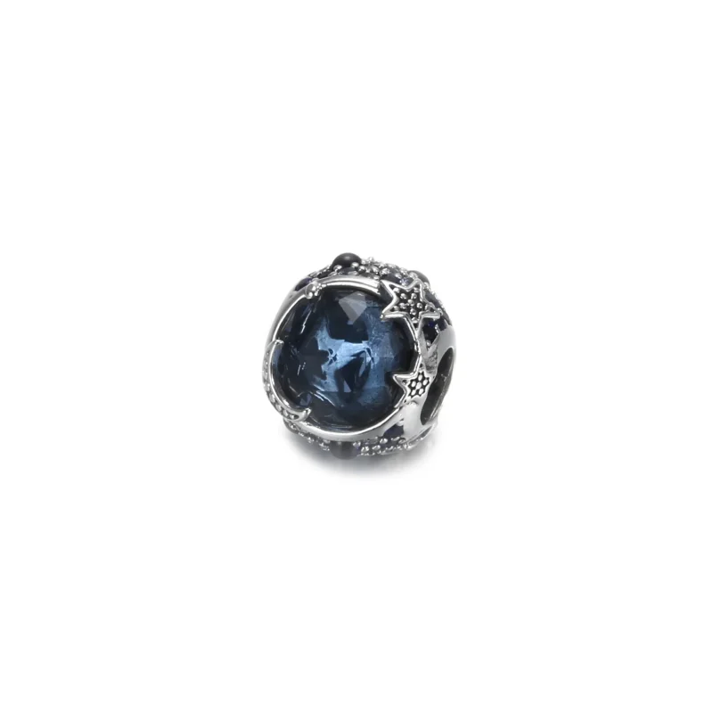 (bilde for) Pandora Himmelblå Funklende Stjerner Charm - 799209C01 - Vis 2