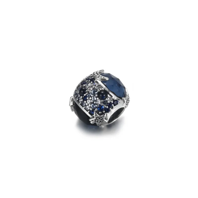 (bilde for) Pandora Himmelblå Funklende Stjerner Charm - 799209C01 - Vis 3