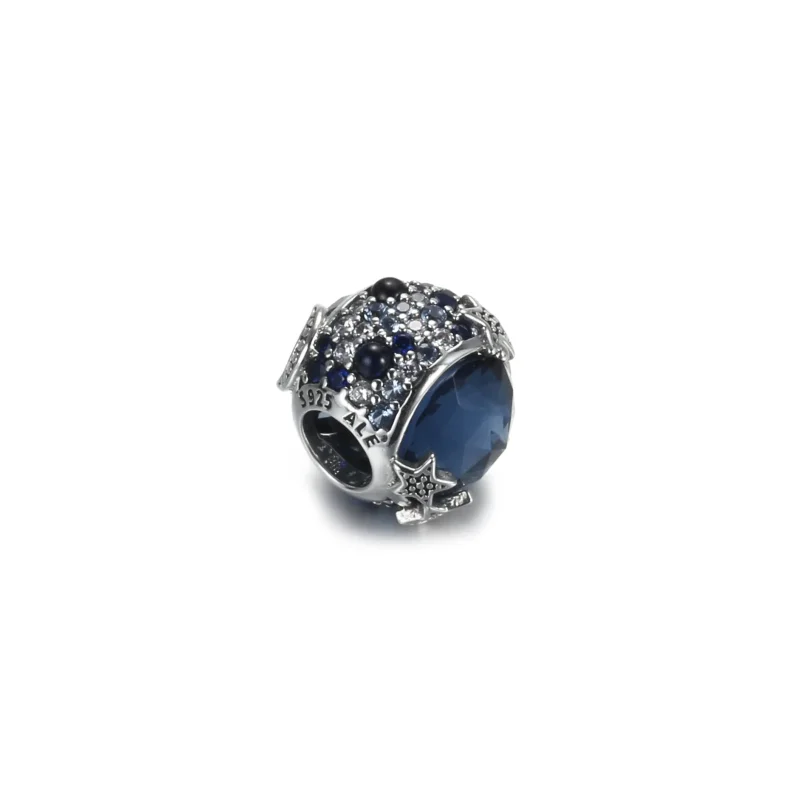 (bilde for) Pandora Himmelblå Funklende Stjerner Charm - 799209C01 - Vis 4