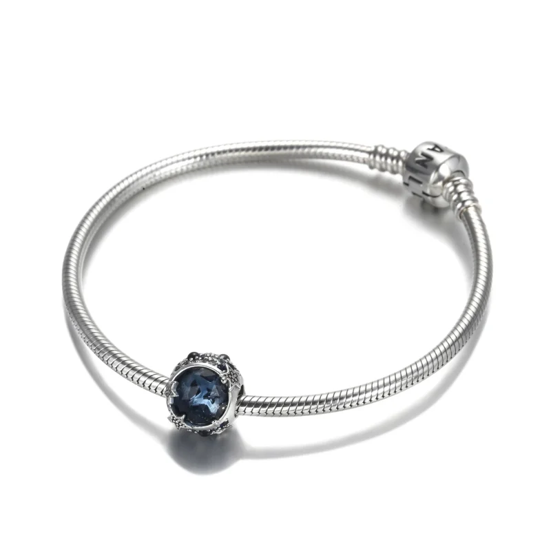 (bilde for) Pandora Himmelblå Funklende Stjerner Charm - 799209C01 - Vis 5