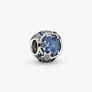 (bilde for) Pandora Himmelblå Funklende Stjerner Charm - 799209C01