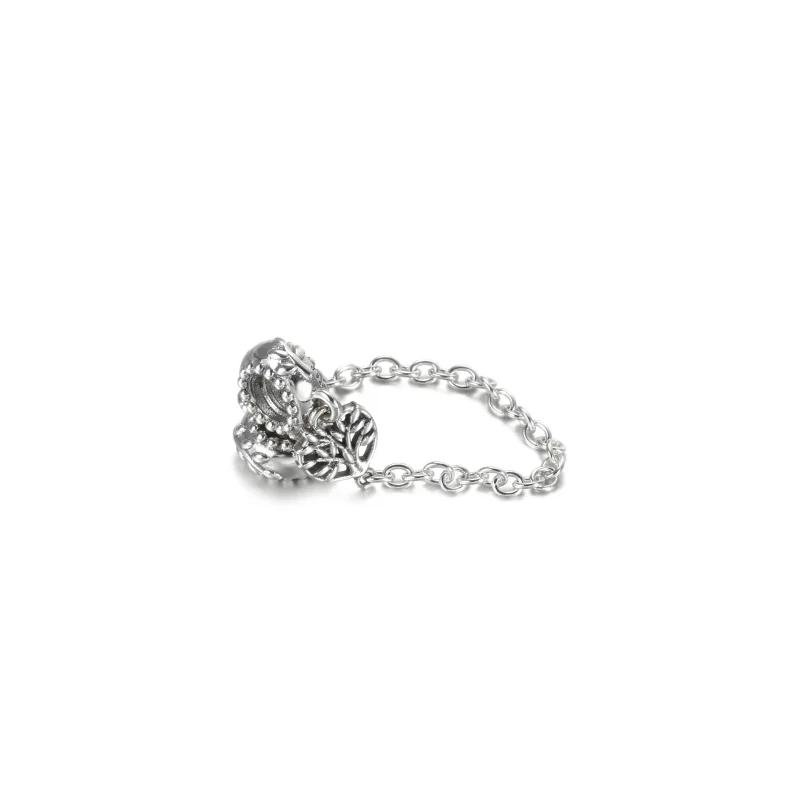 (bilde for) Pandora Hjerte Familietre Sikkerhetskjede Charm - 799293C00 - Vis 5