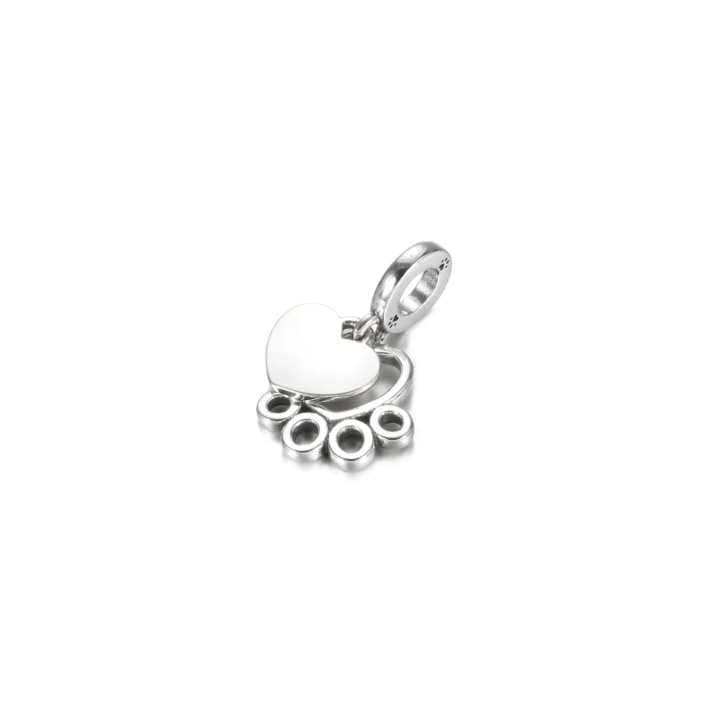 (bilde for) Pandora Hjerte og potespor Hengende Charm - 799360C00 - Vis 4