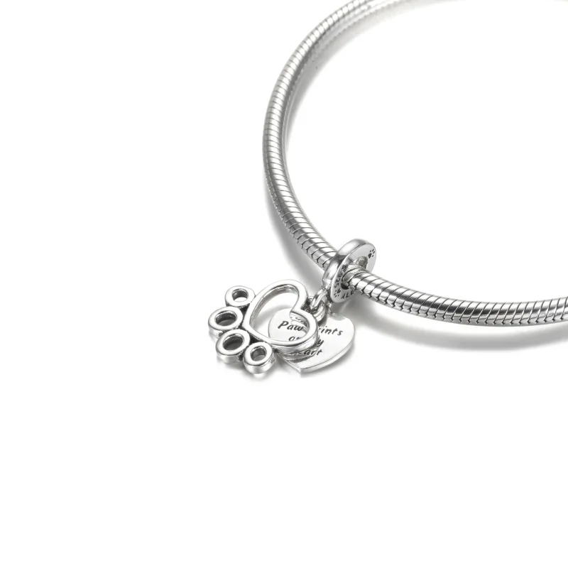 (bilde for) Pandora Hjerte og potespor Hengende Charm - 799360C00 - Vis 5
