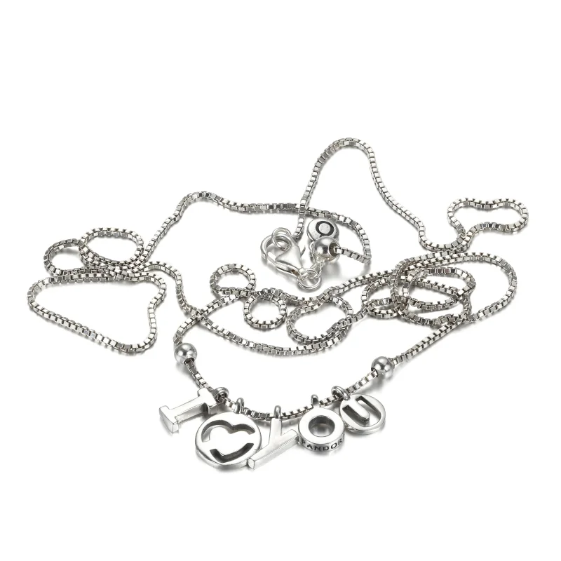 (bilde for) Pandora I Love You Necklace - 396580-60 - Vis 3