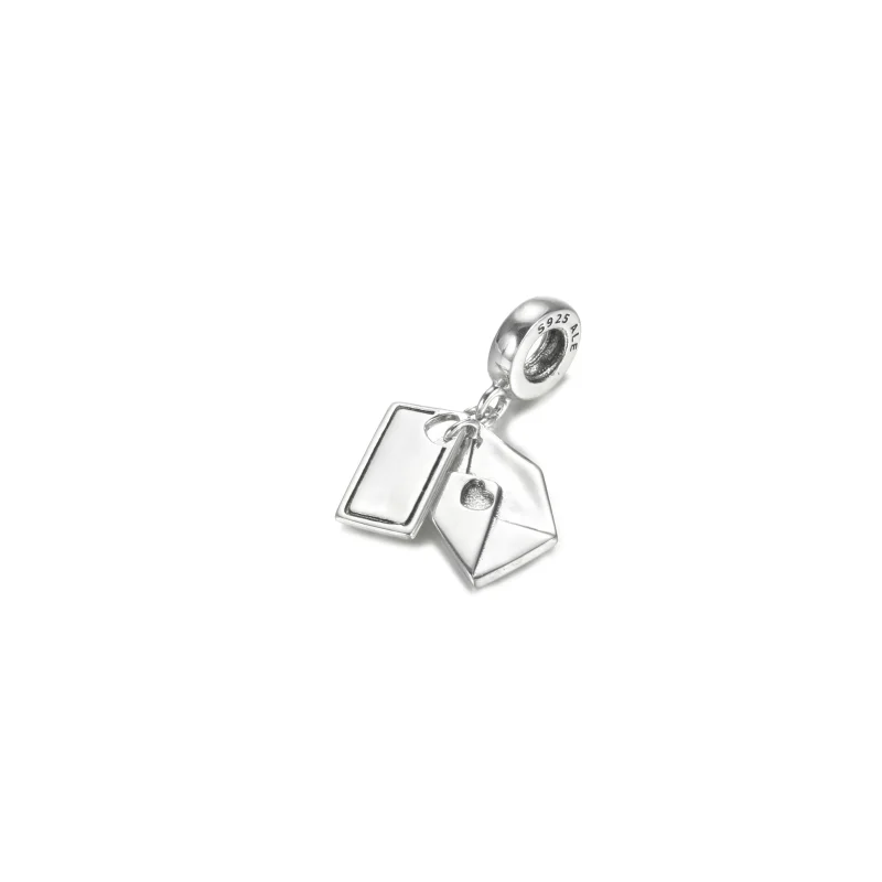 (bilde for) Pandora Inngravert Bokstav og Konvolutt Hengende Charm - 799274C00 - Vis 2
