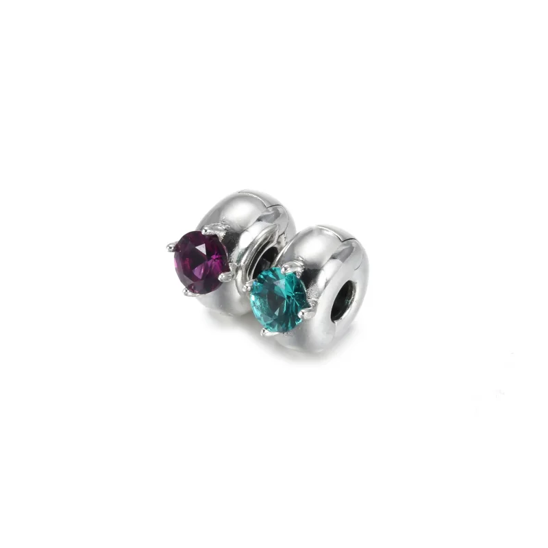(bilde for) Pandora Lilla Rund Solitaire Klemmecharm - 799204C02 - Vis 2