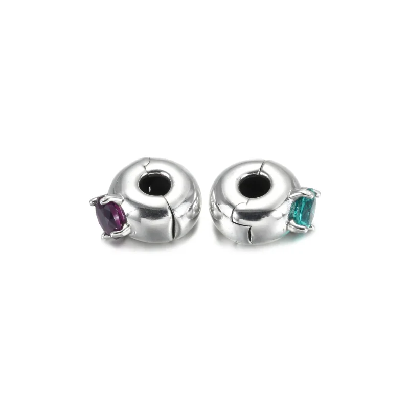 (bilde for) Pandora Lilla Rund Solitaire Klemmecharm - 799204C02 - Vis 5