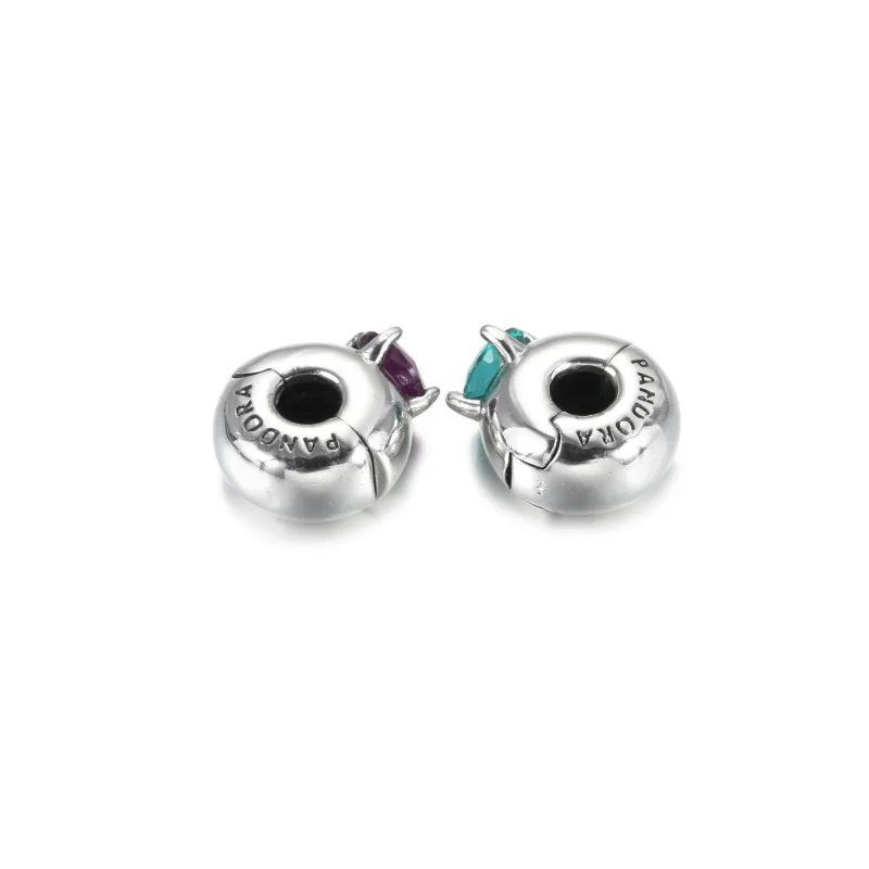(bilde for) Pandora Lilla Rund Solitaire Klemmecharm - 799204C02 - Vis 6