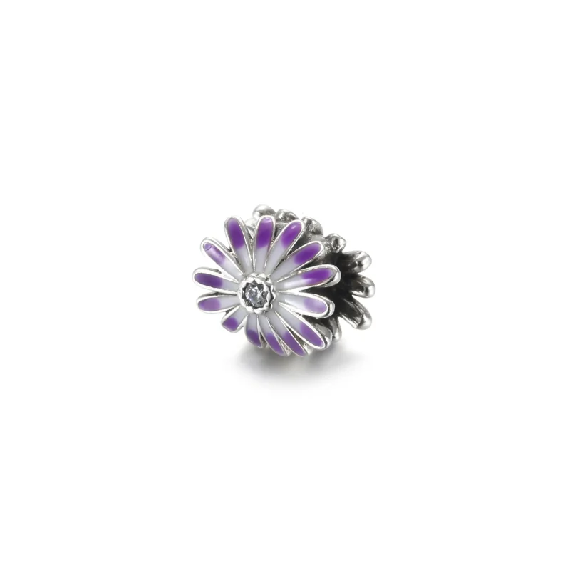 (bilde for) Pandora Lilla tusenfryd Charm - 798775C02 - Vis 2