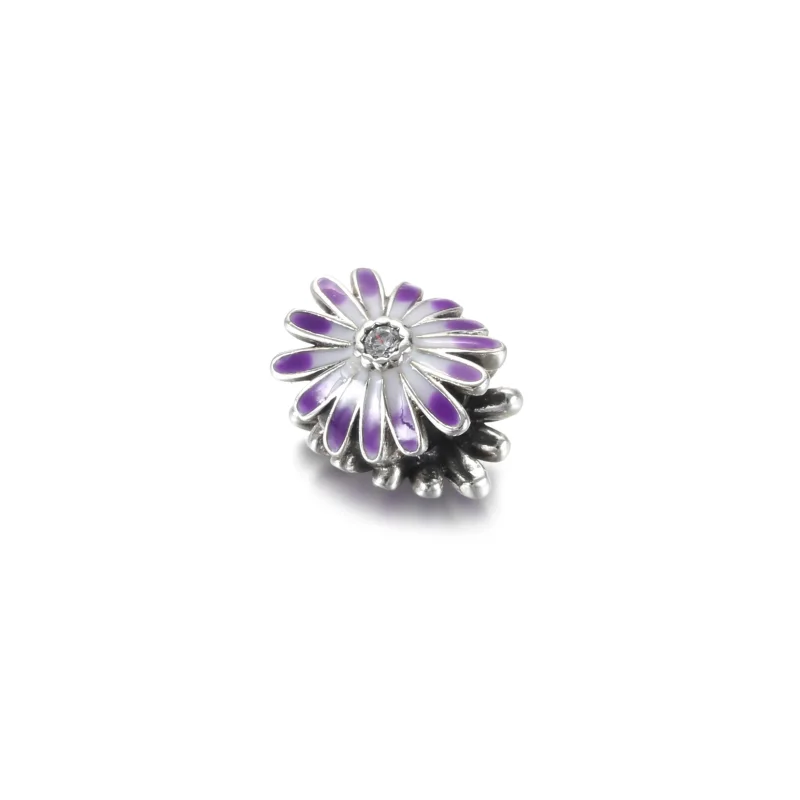 (bilde for) Pandora Lilla tusenfryd Charm - 798775C02 - Vis 3
