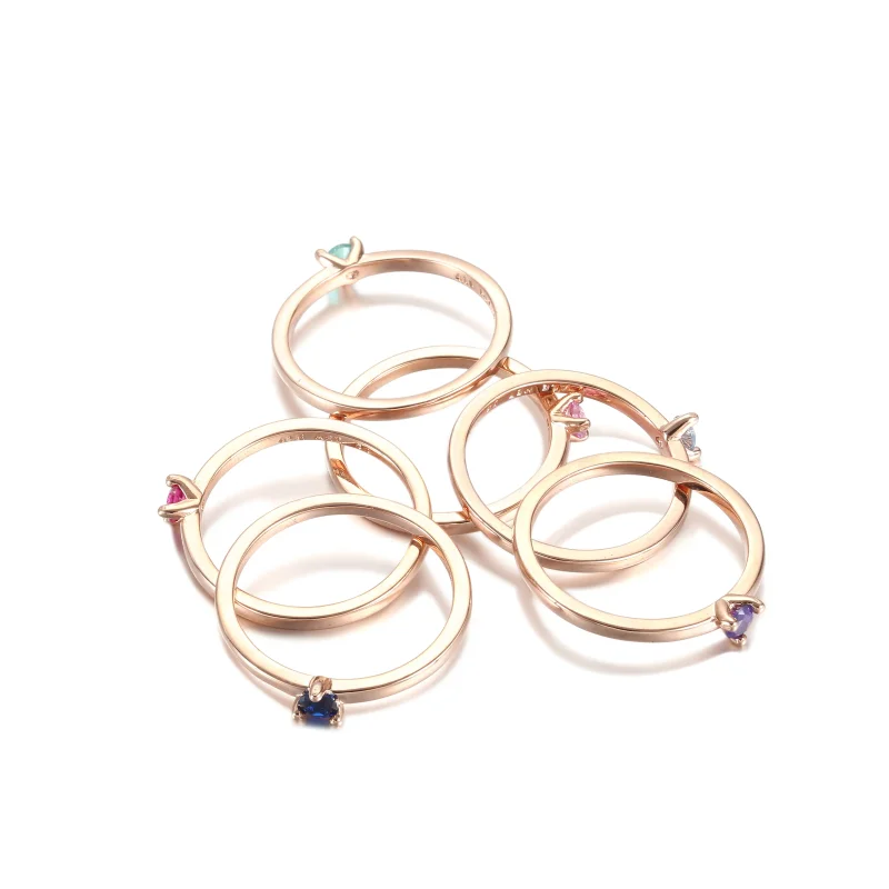 (bilde for) Pandora Lys Blå Solitaire Ring - 189259C02 - Vis 4