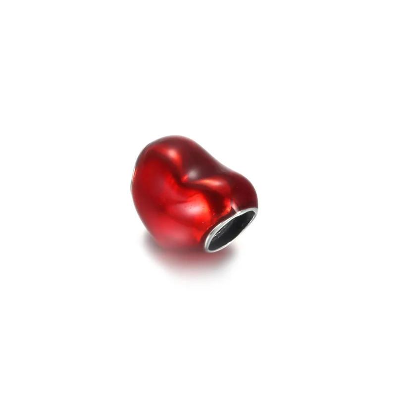 (bilde for) Pandora Metallisk Rød Hjerte Charm - 799291C02 - Vis 2