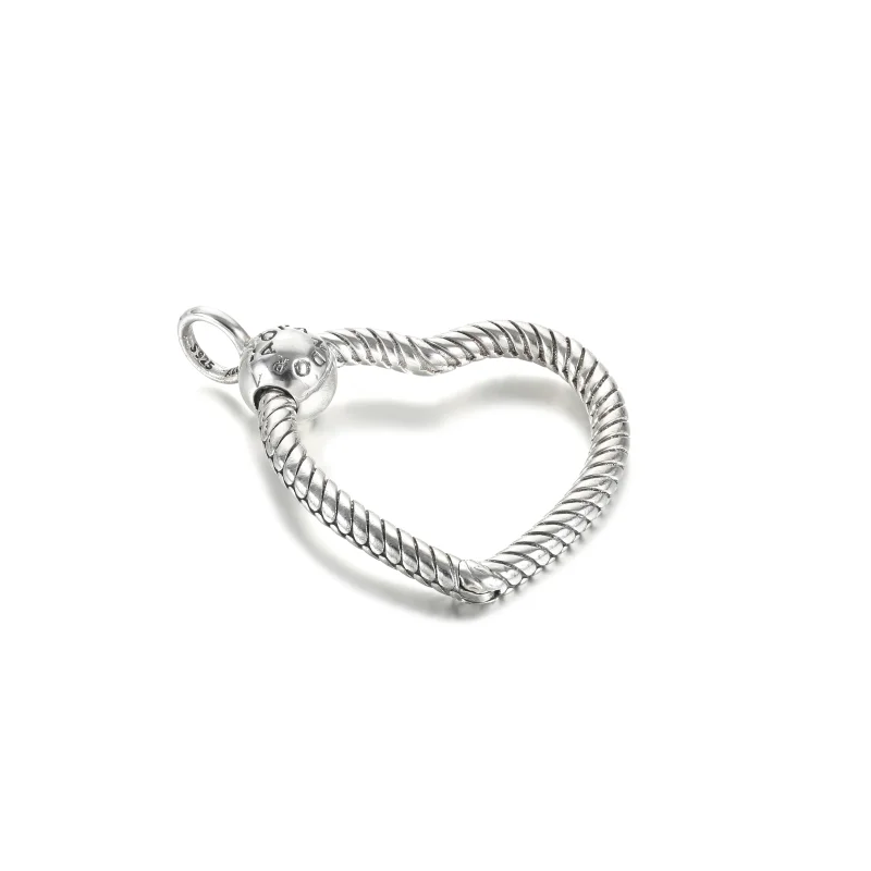 (bilde for) Pandora Moments Hjerte Charm Pendant - 399384C00 - Vis 3