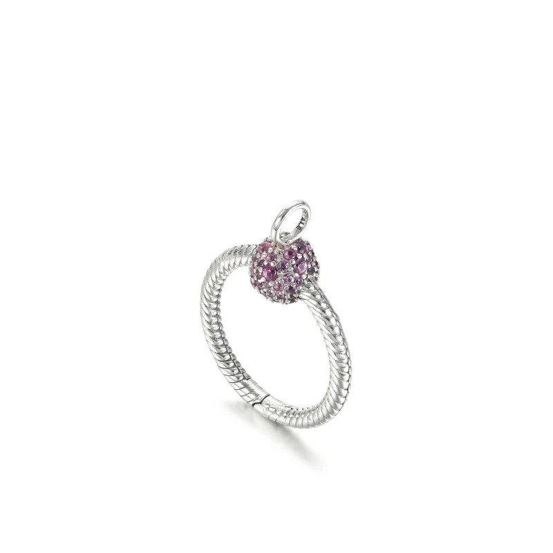 (bilde for) Pandora Moments Lite Rosa Pavé O Anheng - 399097C02 - Vis 2