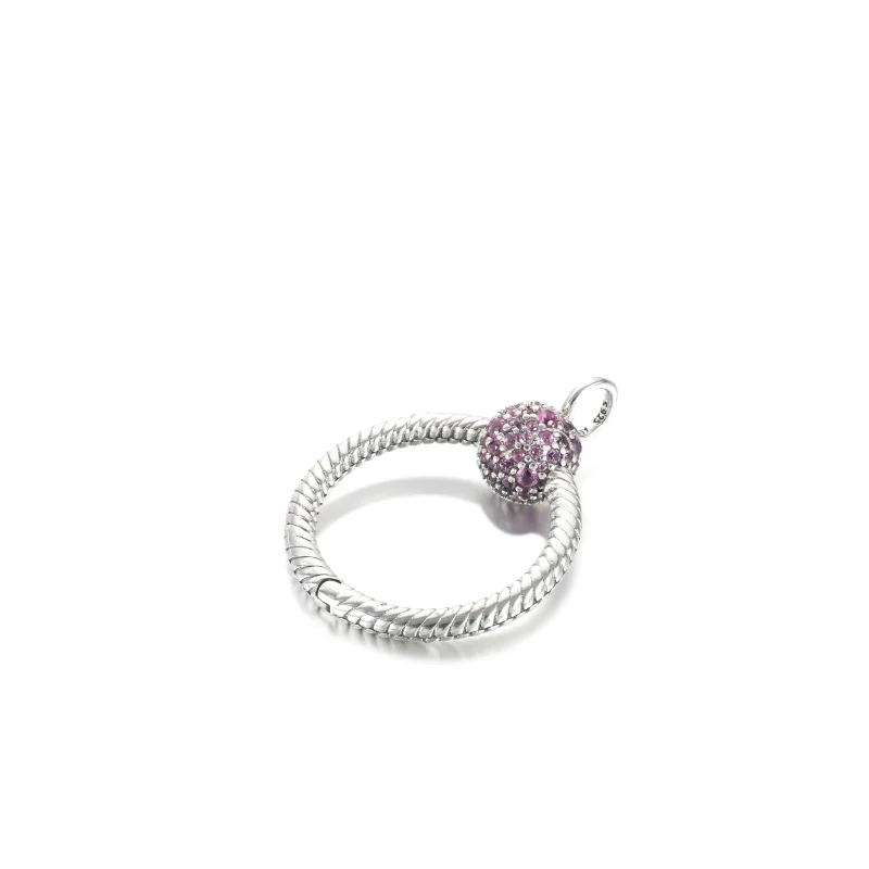 (bilde for) Pandora Moments Lite Rosa Pavé O Anheng - 399097C02 - Vis 3