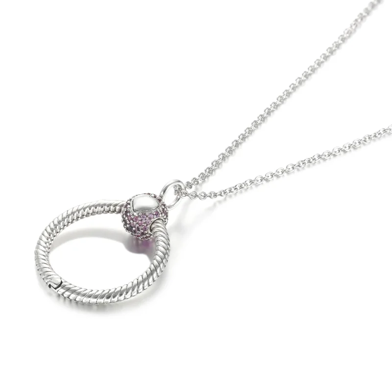(bilde for) Pandora Moments Lite Rosa Pavé O Anheng - 399097C02 - Vis 5