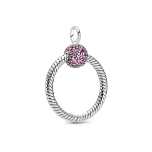 (bilde for) Pandora Moments Lite Rosa Pavé O Anheng - 399097C02
