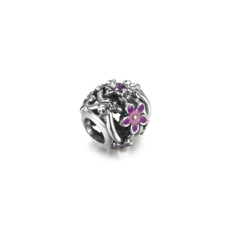 (bilde for) Pandora Åpen Lilla Tusenfryd Charm - 798772C02 - Vis 3