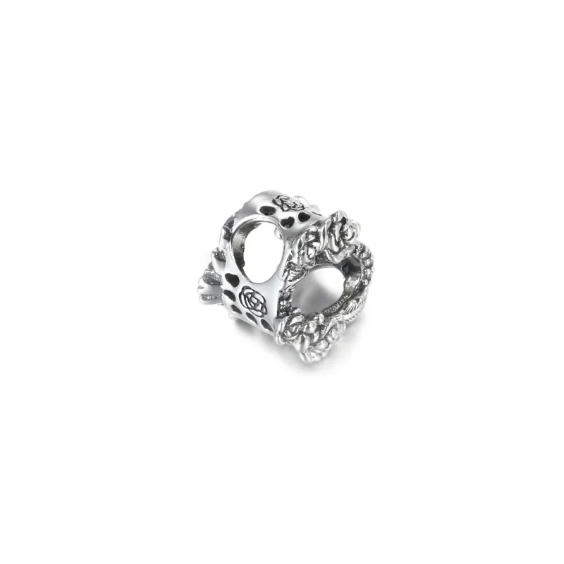 (bilde for) Pandora Åpent Hjerte og Roseblomster Charm - 799281C01 - Vis 3