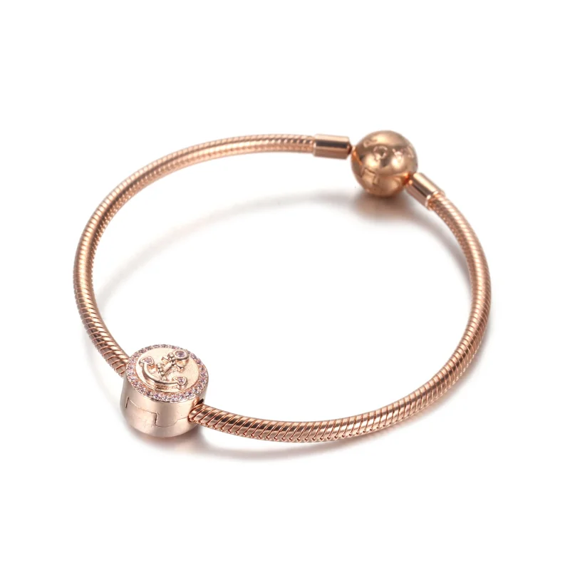 (bilde for) Pandora Rosa Funklende Anker Klemmecharm - 789019C01 - Vis 6