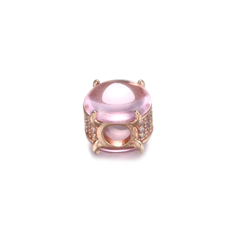 (bilde for) Pandora Rosa Oval Cabochon Charm - 789309C02 - Vis 3