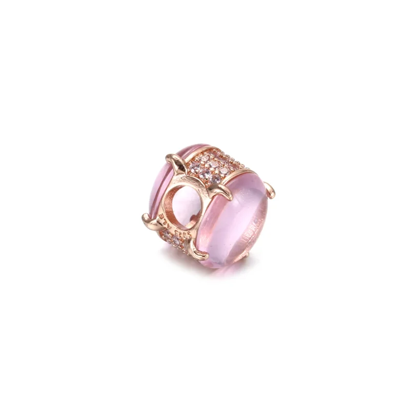 (bilde for) Pandora Rosa Oval Cabochon Charm - 789309C02 - Vis 4