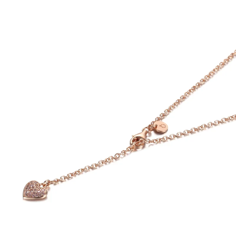 (bilde for) Pandora Rosa Virvel Hjerte Collier Halskjede - 389279C01 - Vis 5