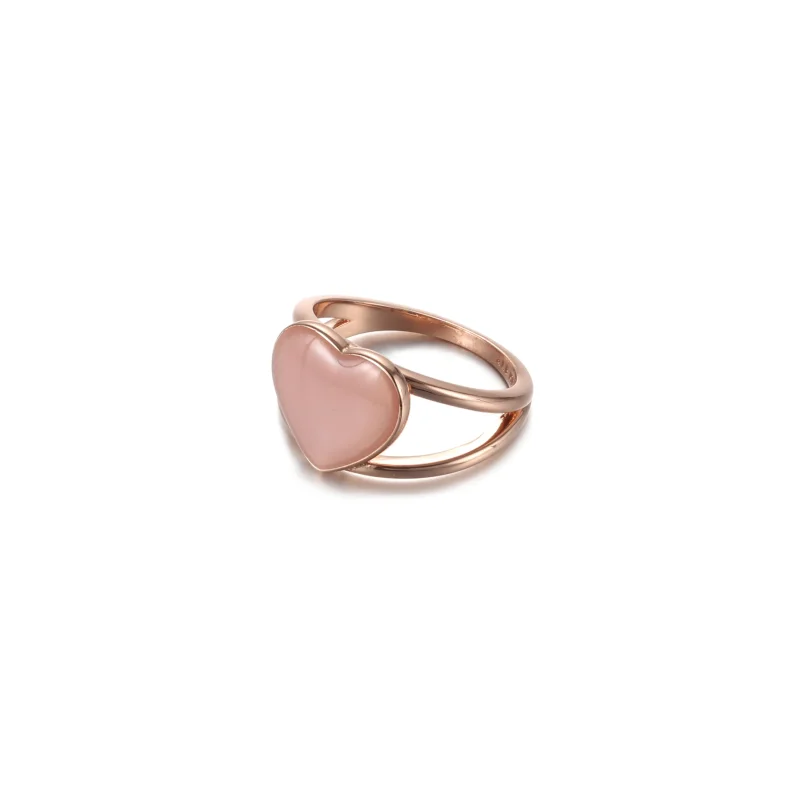 (bilde for) Pandora Rosa Virvler Hjerte Statementring - 189263C01 - Vis 2