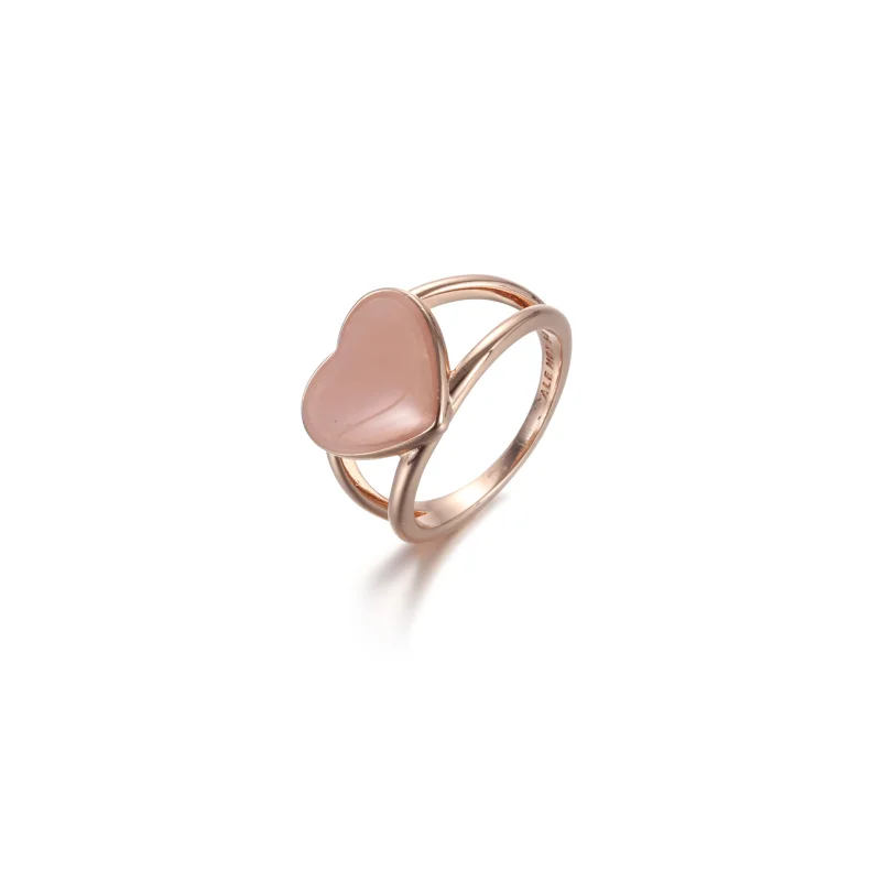 (bilde for) Pandora Rosa Virvler Hjerte Statementring - 189263C01 - Vis 4