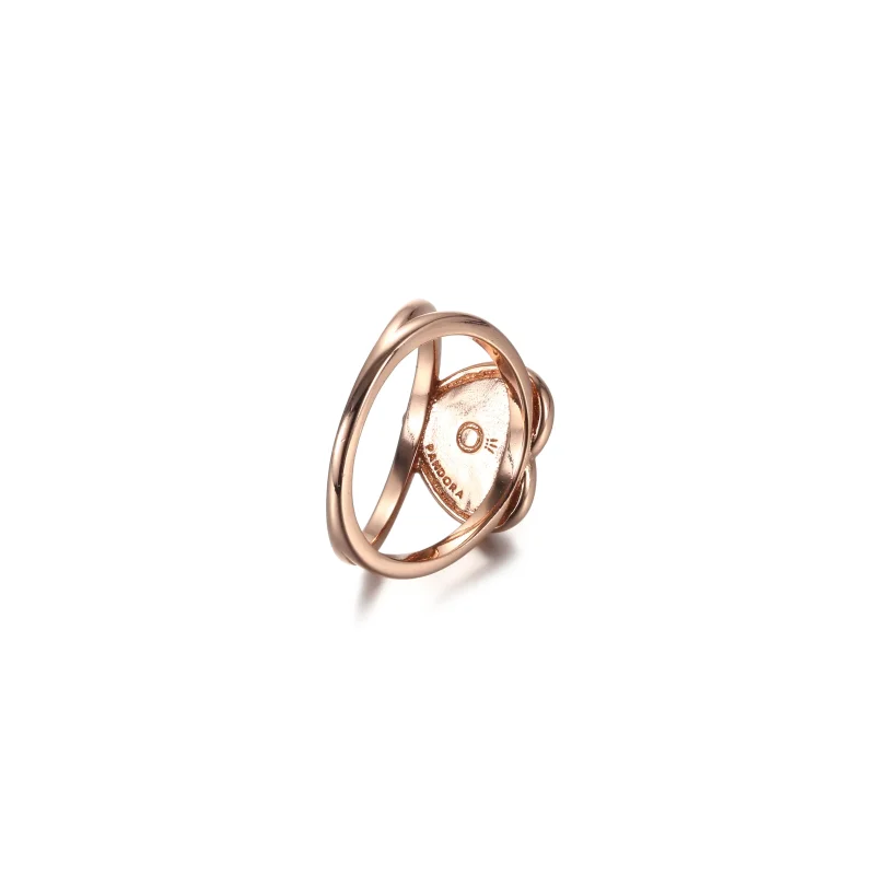 (bilde for) Pandora Rosa Virvler Hjerte Statementring - 189263C01 - Vis 5
