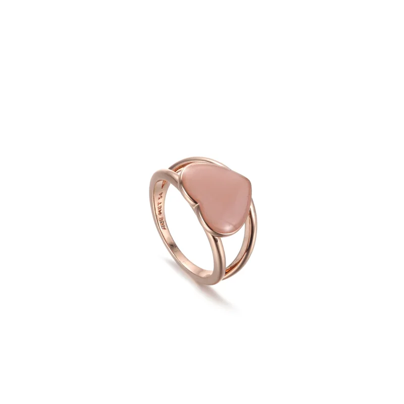 (bilde for) Pandora Rosa Virvler Hjerte Statementring - 189263C01 - Vis 6