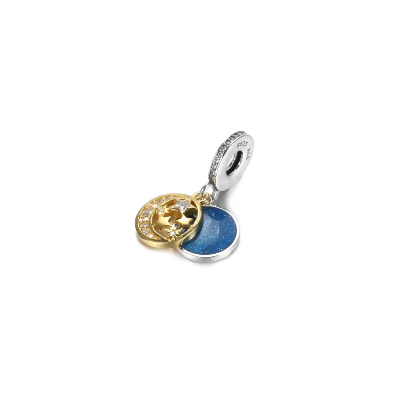 (bilde for) Pandora Shine Pandora "I Love You to the Moon and Back" Dingle Charm - 761993C01 - Vis 2