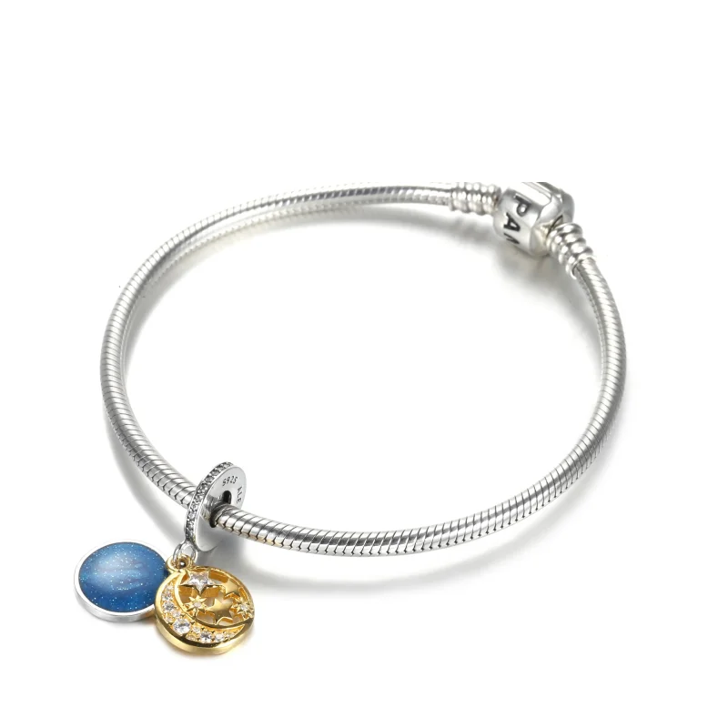 (bilde for) Pandora Shine Pandora "I Love You to the Moon and Back" Dingle Charm - 761993C01 - Vis 5