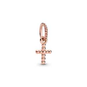 (bilde for) Pandora Sølvkulebesatt Kors Hengende Charm - 789332C00