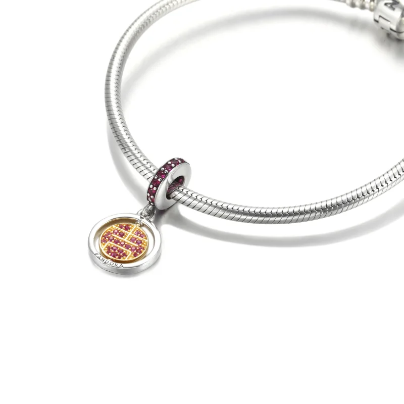 (bilde for) Pandora Snurrende Lykkeamulett Hengende Charm - 769282C01 - Vis 5