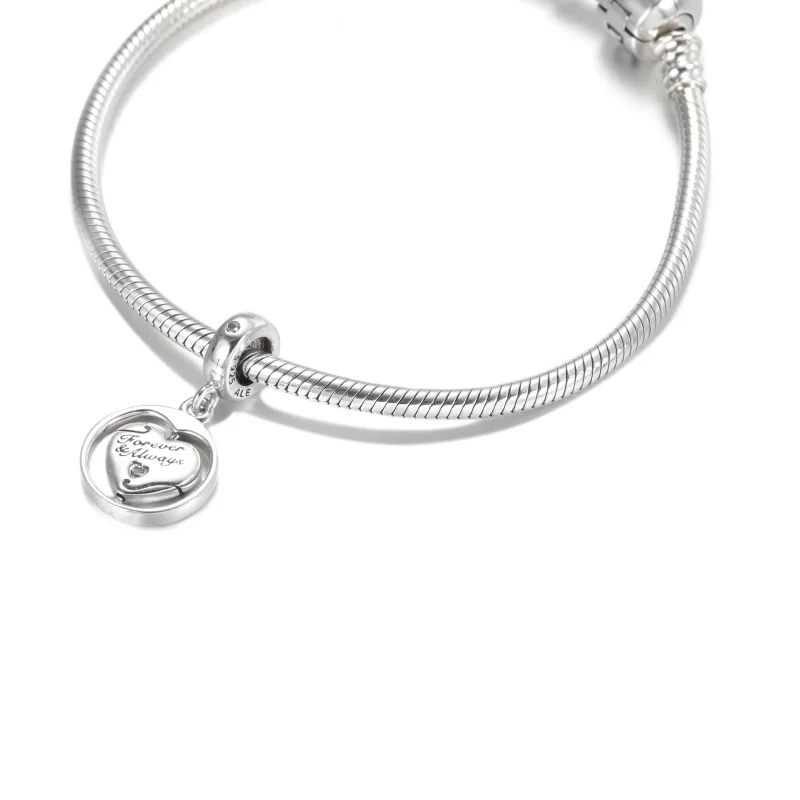 (bilde for) Pandora Snurrer For alltid og Alltid Sjelevenner Hengende Charm - 799266C01 - Vis 5