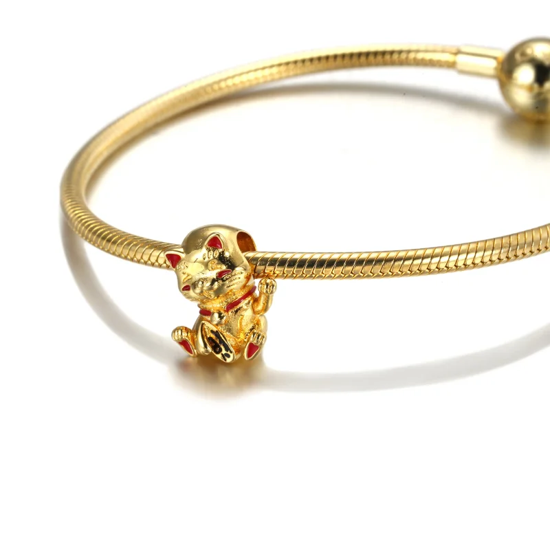 (bilde for) Pandora Søt Lykkekatt Charm - 769271C01 - Vis 5