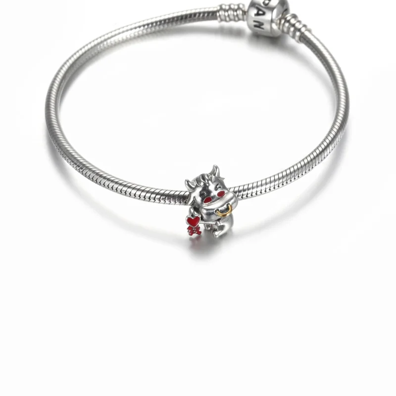 (bilde for) Pandora Søt Okse Charm - 799268C01 - Vis 5