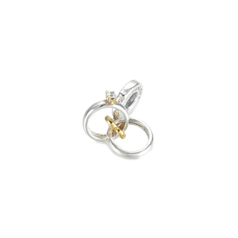 (bilde for) Pandora Tofargede Gifteringer Hengende Charm - 799319C01 - Vis 2