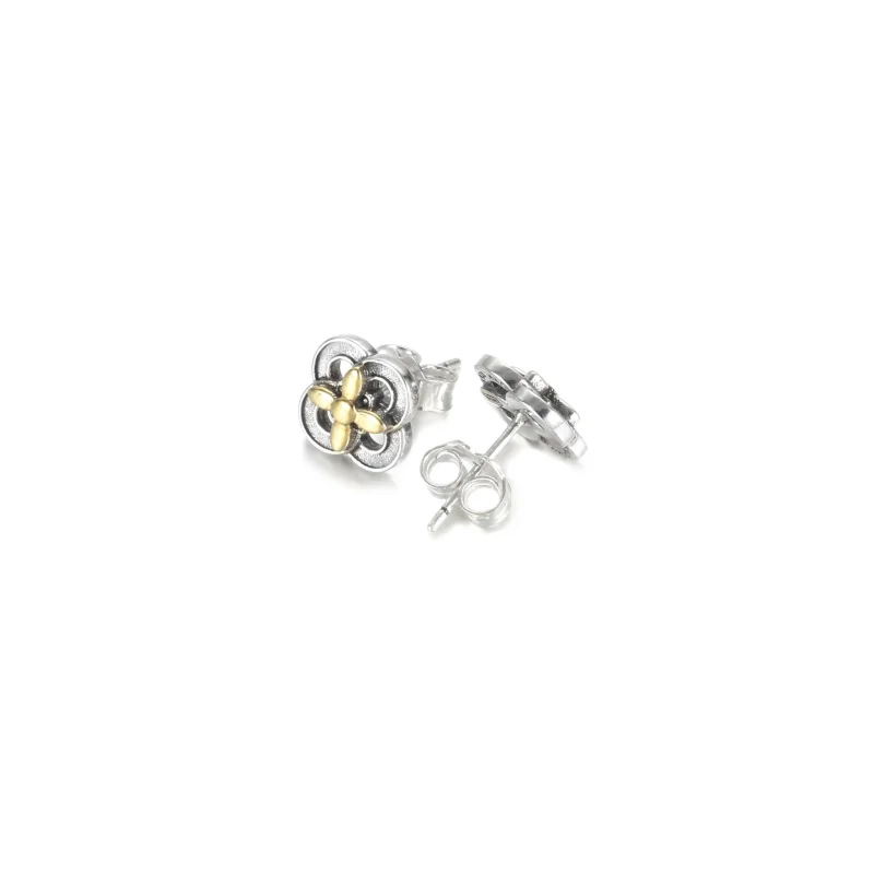 (bilde for) Pandora Tofarget Blomster Øredobber - 299349C00 - Vis 3