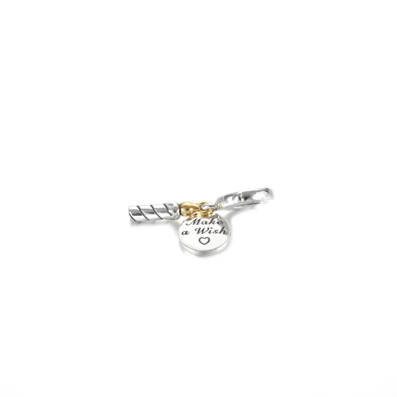 (bilde for) Pandora Tofarget Fødselsdagslys Hengende Charm - 799328C00 - Vis 4